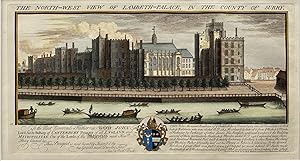 Imagen del vendedor de The North-West View of Lambeth-Palace, in the County of Surry a la venta por Sandra L. Hoekstra Bookseller