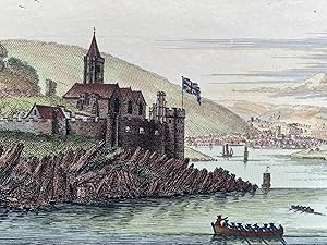 Imagen del vendedor de The South-East View of Dartmouth-Castle, in the County of Devon a la venta por Sandra L. Hoekstra Bookseller