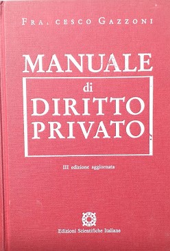 Immagine del venditore per Manuale di diritto privato venduto da librisaggi