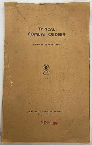Typical Combat Orders [cover title] [US Army training document]