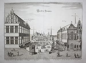 "Marckt in Bremmen" - Bremen Marktplatz Rathaus