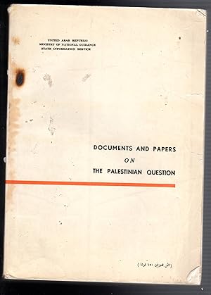 Image du vendeur pour Documents and Papers on the Palestinian Question mis en vente par The Sun Also Rises