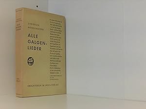 Alle Galgenlieder, gebundene Ausgabe, Insel-Verlag,Christian Morgenstern (180.-187.Tausend 1954)