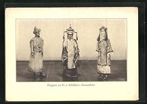 Immagine del venditore per Ansichtskarte Marionettenbhne Mnchen, Puppen zu Fr. v. Schiller's Turandot venduto da Bartko-Reher