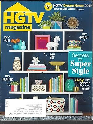 Bild des Verkufers fr HGTV January/February 2019 - Secrets to Super Style (Magazine: Home Decor) zum Verkauf von Vada's Book Store