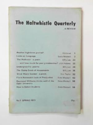Image du vendeur pour The Haltwhistle Quarterly: a review, no.1 Spring 1973 mis en vente par Cotswold Internet Books