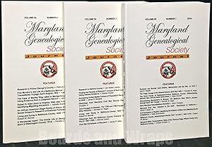 Maryland Genealogical Society Journal 3 volumes