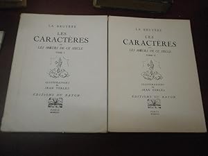 Les Caractères ou les moeurs de ce siècle. Illustré par Jean Terles. (2 volumes) - 1 des 575 exem...
