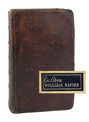 Elements of Criticism, Volume I [William Safire copy]