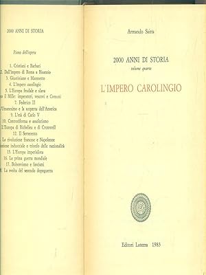 Bild des Verkufers fr 2000 anni di storia - L'impero carolingio zum Verkauf von Librodifaccia