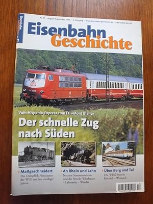 Bild des Verkufers fr Eisenbahn Geschichte Nr.17 August / September 2006. zum Verkauf von Antiquariat Sasserath