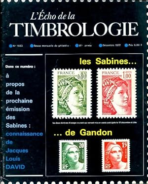 L' cho de la timbrologie n 1483 : Les Sabines de Gandon - Collectif