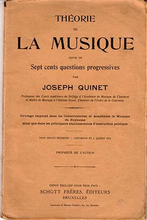 Théorie de la musique, suivie de Sept cents questions progressives.