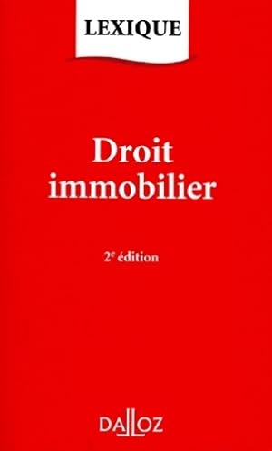 Seller image for Droit immobilier - Christian Atias for sale by Book Hmisphres