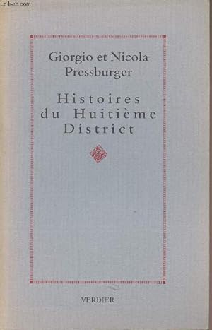 Bild des Verkufers fr Histoire du Huitime District zum Verkauf von Le-Livre
