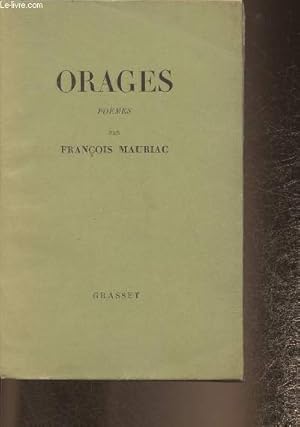 Image du vendeur pour Orages- Pomes mis en vente par Le-Livre