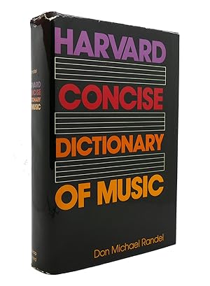 Seller image for HARVARD CONCISE DICTIONARY OF MUSIC for sale by Rare Book Cellar