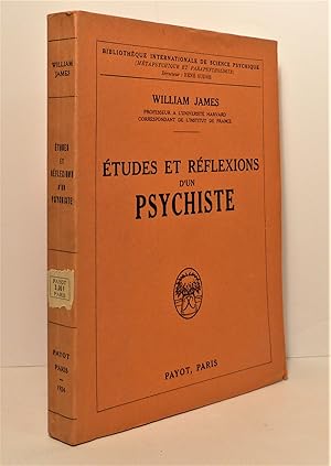 Seller image for tudes et rflexions d'un psychiste for sale by Librairie Orphe