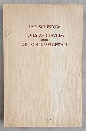 Image du vendeur pour Potestas Clavium oder Die Schlsselgewalt mis en vente par Meretseger Books