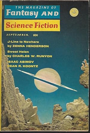 Seller image for The Magazine of FANTASY AND SCIENCE FICTION (F&SF): September, Sept. 1969 for sale by Books from the Crypt