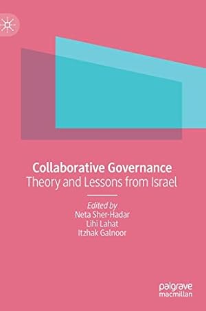 Imagen del vendedor de Collaborative Governance: Theory and Lessons from Israel [Hardcover ] a la venta por booksXpress