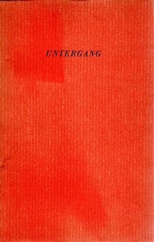 Image du vendeur pour Untergang: Fnf Berichte mis en vente par Antiquariat Jterbook, Inh. H. Schulze