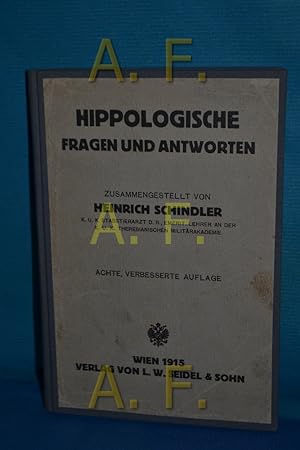 Image du vendeur pour Hippologische Fragen und Antworten. mis en vente par Antiquarische Fundgrube e.U.
