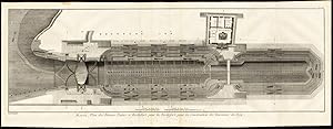 2 Antique Prints-SHIP BUILDING-DOCK-ROCHEFORT-CHARENTE-Diderot-Benard-1751