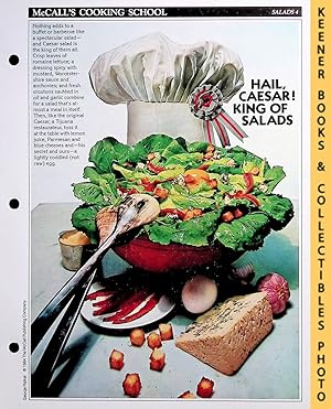 McCall's Cooking School Recipe Card: Salads 4 - Caesar Salad : Replacement McCall's Recipage or R...