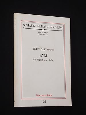 Immagine del venditore per Programmbuch 25 Schauspielhaus Bochum 1980/81. Urauffhrung BNM - GELD SPIELT KEINE ROLLE von Sattmann. Insz: Peter Sattmann, Bhnenbild: Gerd Wiener, Kostme: Karin Seydtle. Mit Wolfgang Feige, Tana Schanzara, Till Hoffmann, Gottfried Lackmann, Ulrich Pleitgen, Conny Diem, Martin Schwab, Barbara Ploch (Stckabdruck) venduto da Fast alles Theater! Antiquariat fr die darstellenden Knste