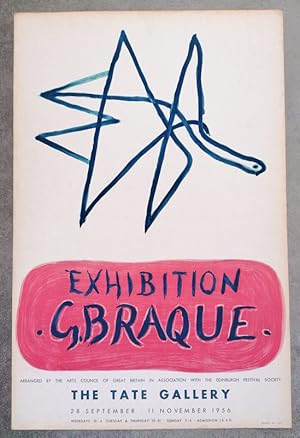 Georges Braque Tate Gallery 1956 vintage poster