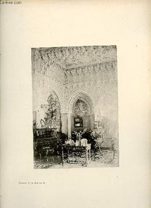 Image du vendeur pour Plafond style Mauresque - Une photogravure en monochrome extraite de la revue mensuelle L'Algrie artistique et pittoresque (vers 1890). mis en vente par Le-Livre