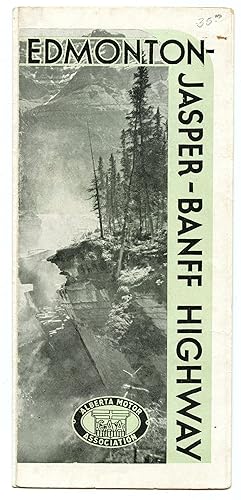 Edmonton-Jasper-Banff Highway map leaflet