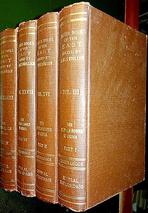 Immagine del venditore per The Sacred Books of China. The Texts of Confucianism. Part I: The Sh-King. The religious Portions of the Shih King. The Hsio King. Part II: The Yi King. Part III: The Li-Ki, I-X. Part IV : The Li-Ki, XI - XLVI. venduto da Le Chemin des philosophes