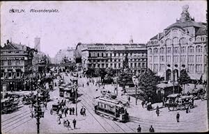Imagen del vendedor de Ansichtskarte / Postkarte Berlin Mitte, Alexanderplatz, Straenbahnen, Zahnklinik a la venta por akpool GmbH