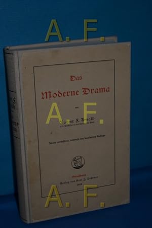 Bild des Verkufers fr Das moderne Drama von Robert F. Arnold zum Verkauf von Antiquarische Fundgrube e.U.