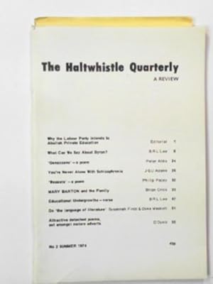 Image du vendeur pour The Haltwhistle Quarterly:a review, no.2, Summer 1974 mis en vente par Cotswold Internet Books