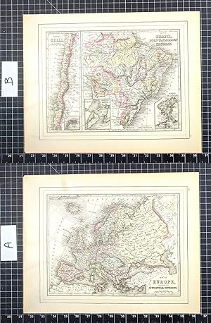 Bild des Verkufers fr 1894 Original Handcolor Map: EUROPE SHOWING ITS POLITICAL DIVISIONS zum Verkauf von CorgiPack
