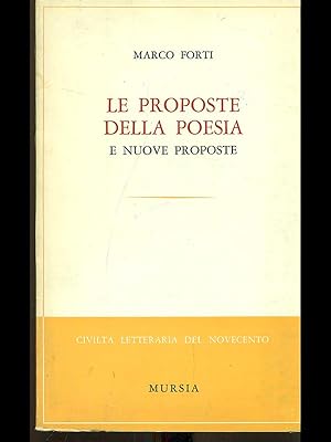 Seller image for Le proposte della poesia e nuove proposte for sale by Librodifaccia