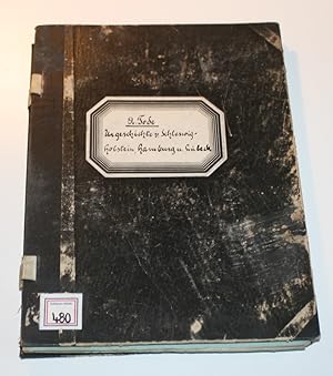 Bild des Verkufers fr Urgeschichte von Schleswig-Holstein, Hamburg und Lbeck. 3 Hefte in 1 Bd. zum Verkauf von Antiquariat Diderot