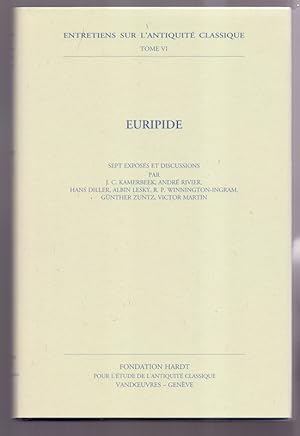 Euripide (Entretiens sur l`Antiquite classique de la Fondation Hardt, Band 6)