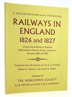 Image du vendeur pour RAILWAYS IN ENGLAND 1826 AND 1827 mis en vente par Stella & Rose's Books, PBFA