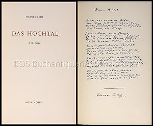 Imagen del vendedor de Das Hochtal. Gedichte. a la venta por EOS Buchantiquariat Benz