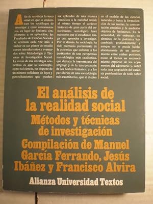 Imagen del vendedor de El anlisis de la realidad social. Mtodos y tcnicas de investigacin a la venta por Librera Antonio Azorn
