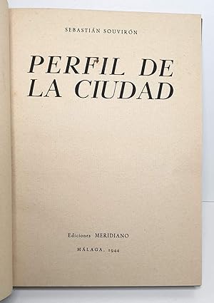 Imagen del vendedor de PERFIL DE LA CIUDAD. a la venta por Librera Antonio Castro