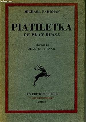 Seller image for Piatiletka (le plan russe). for sale by WeBuyBooks
