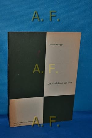 Seller image for Sein und Zeit : Die Weltlichkeit der Welt. Ein Kapitel aus "Sein und Zeit". Texte fr den Philosophieunterricht for sale by Antiquarische Fundgrube e.U.