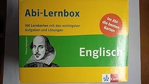 Klett Abi-Lernbox Englisch: 100 Lernkarten mit den wichtigsten Aufgaben und Lösungen fürs Abitur....