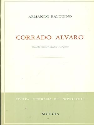 Bild des Verkufers fr Corrado Alvaro zum Verkauf von Librodifaccia