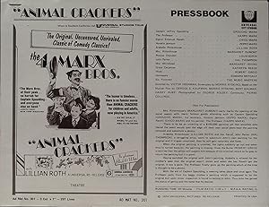 Immagine del venditore per Animal Crackers Pressbook 1930 The Marx Brothers venduto da AcornBooksNH